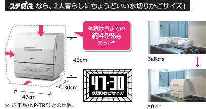 Panasonic 食器洗い乾燥機 NP-TCR1