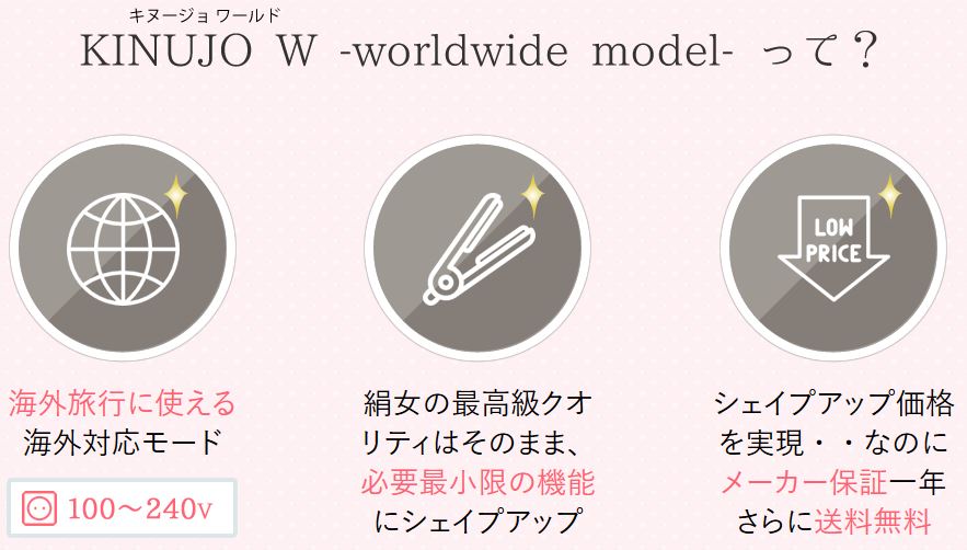 KINUJO W worldwide model DS100